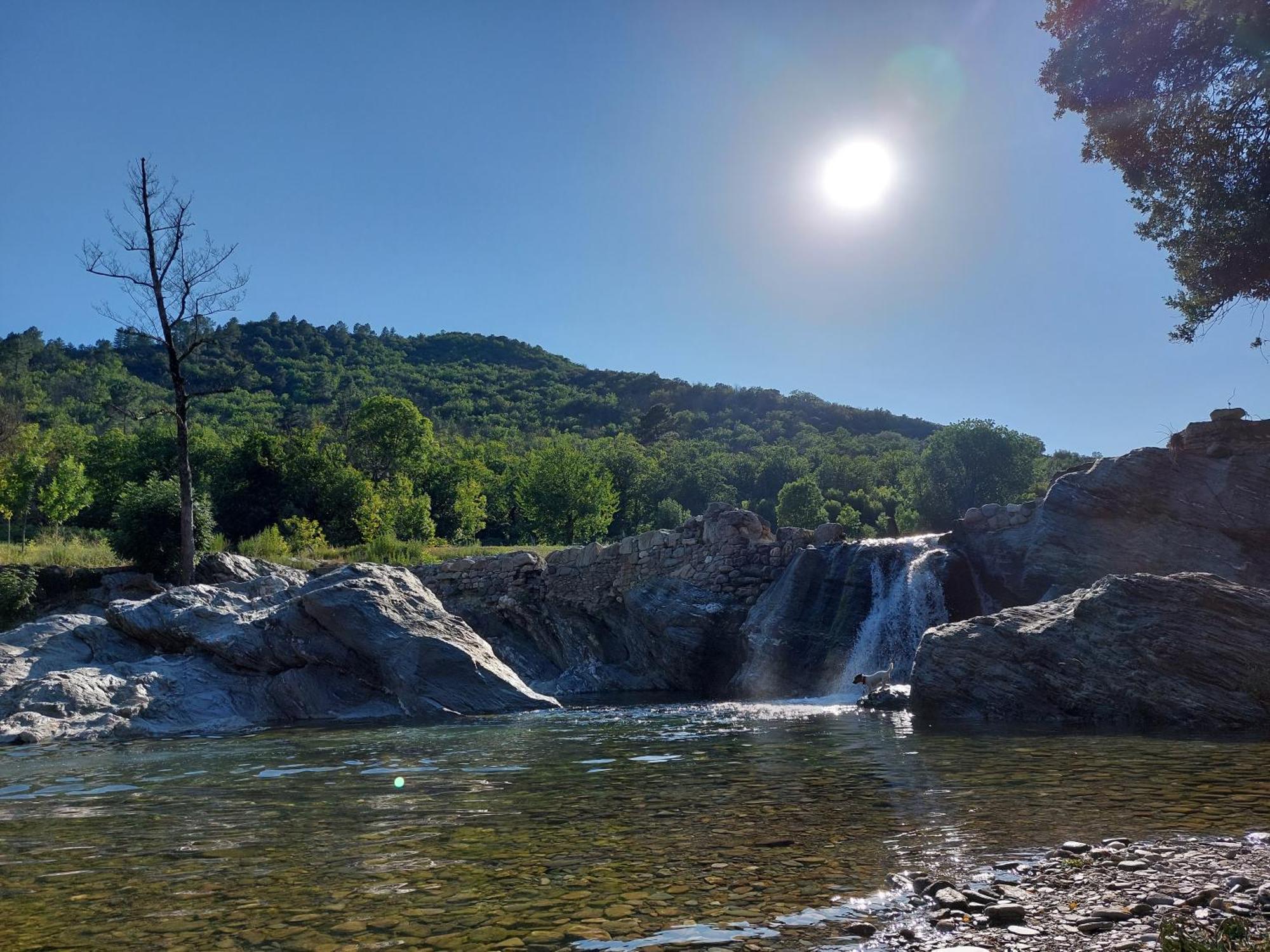 Gite Et Jardin En Bord De Riviere Saumane Exteriör bild