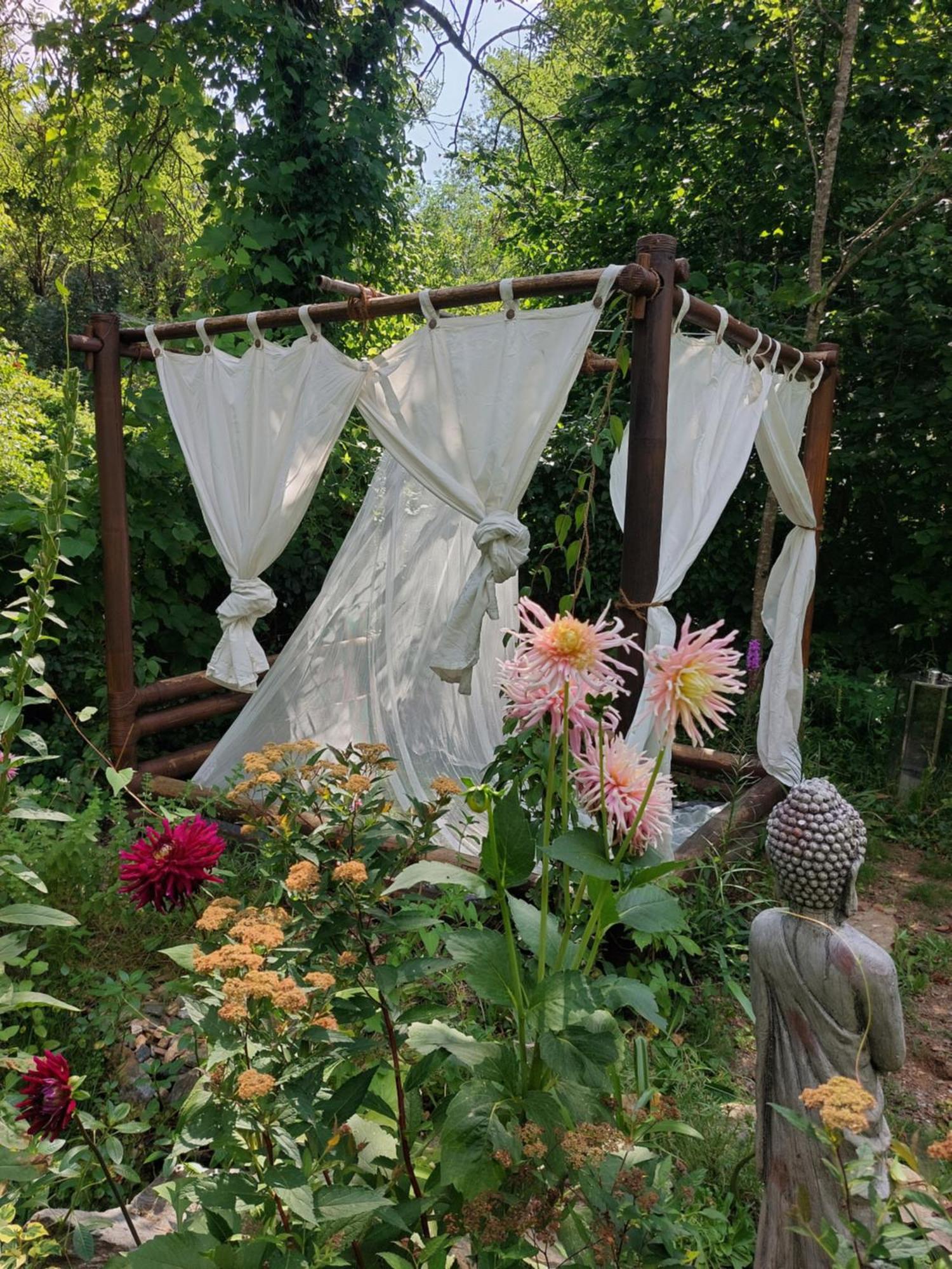 Gite Et Jardin En Bord De Riviere Saumane Exteriör bild
